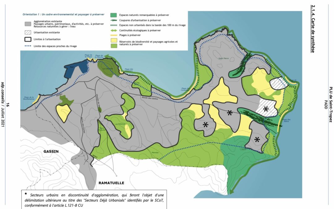 Faut-il représenter les espaces proches du rivage dans le PLU ?