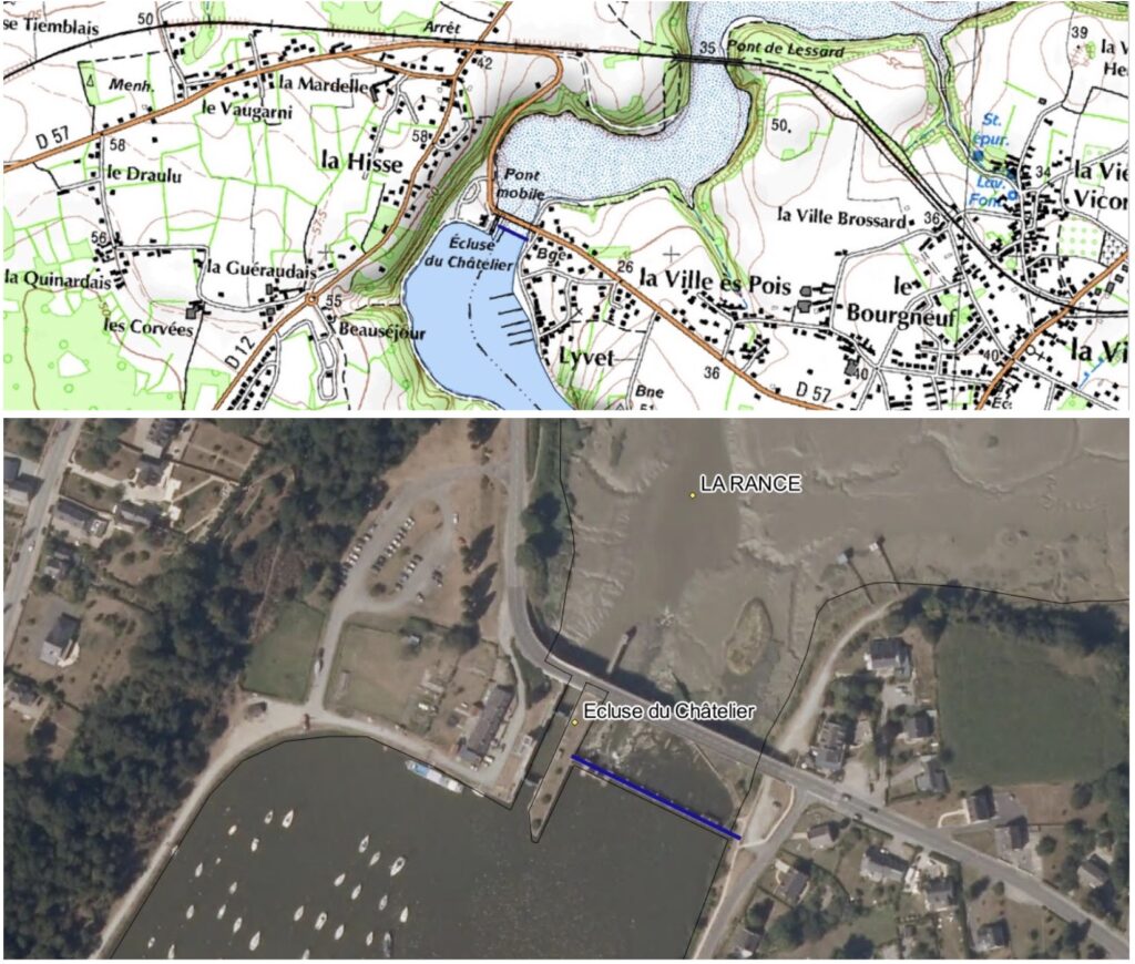 Carte du champ d'application de la loi Littoral